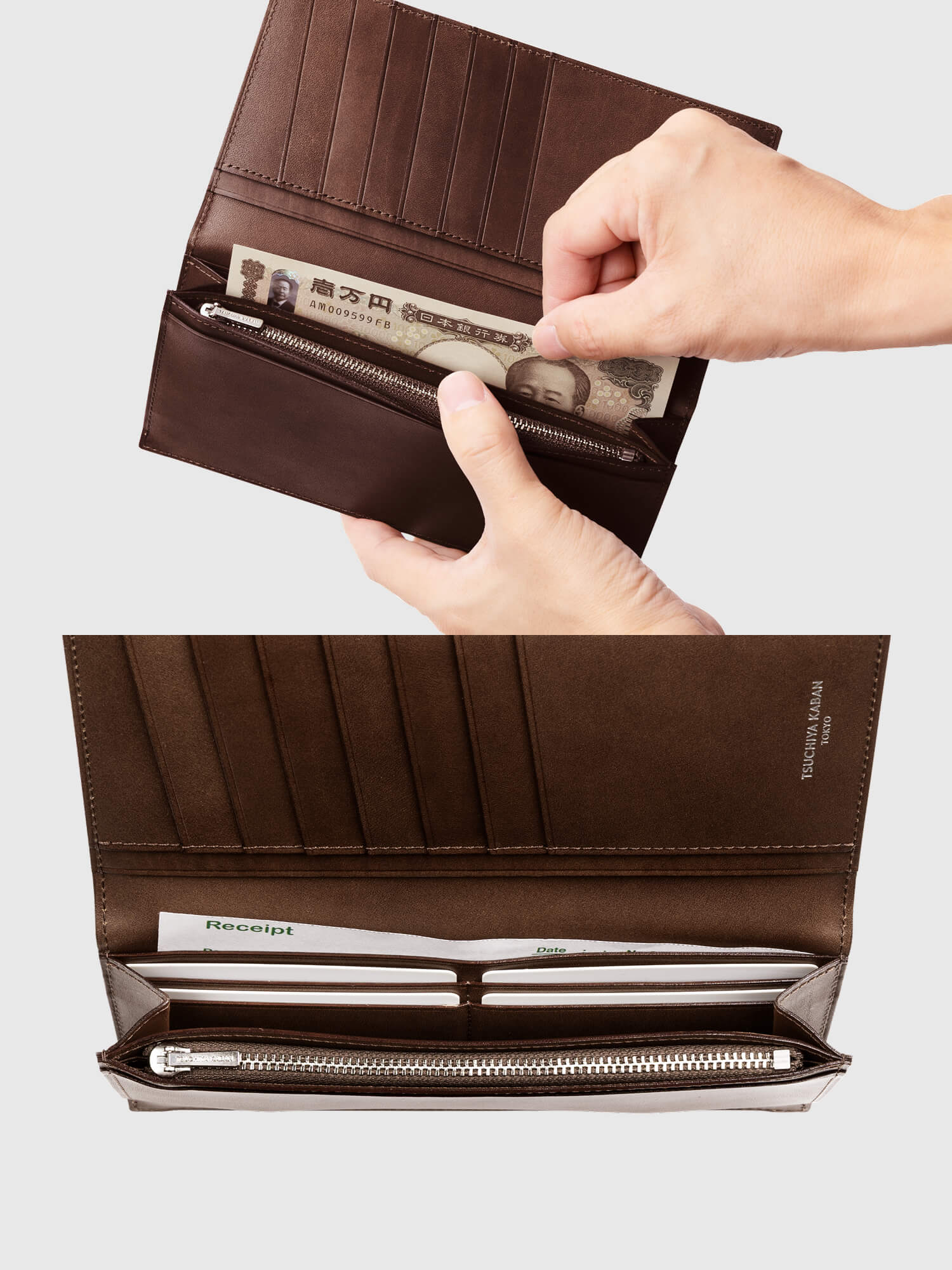 土屋鞄製造所 - 中文官網 - Cordovan 馬臀皮直式長夾 002(零錢口袋)