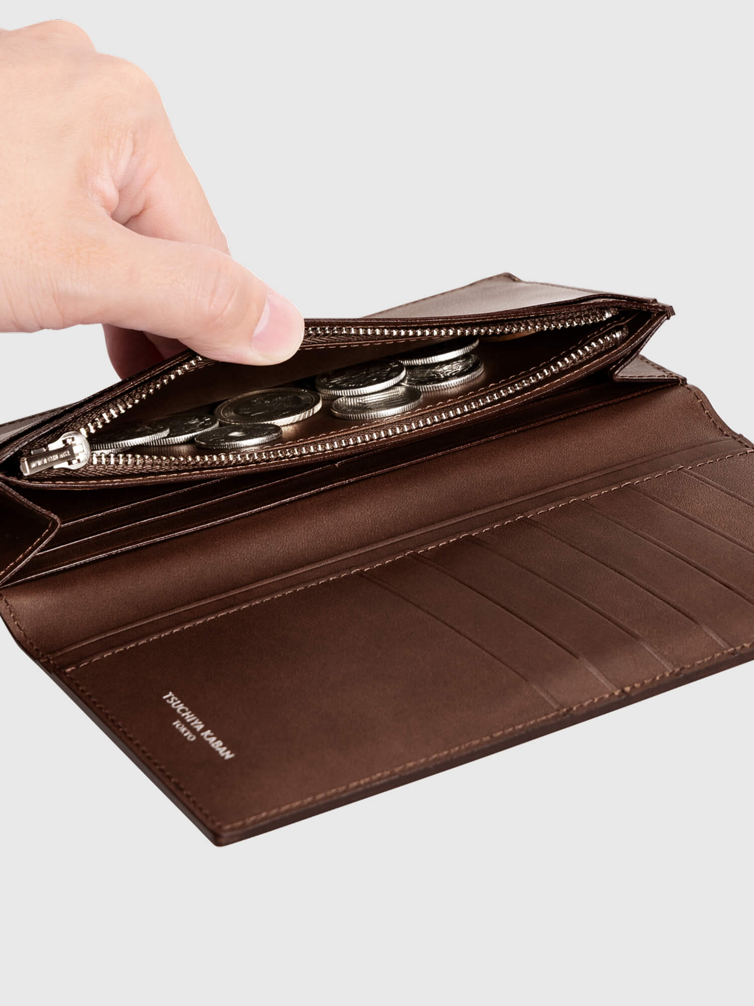 土屋鞄製造所 - 中文官網 - Cordovan 馬臀皮直式長夾 002(零錢口袋)