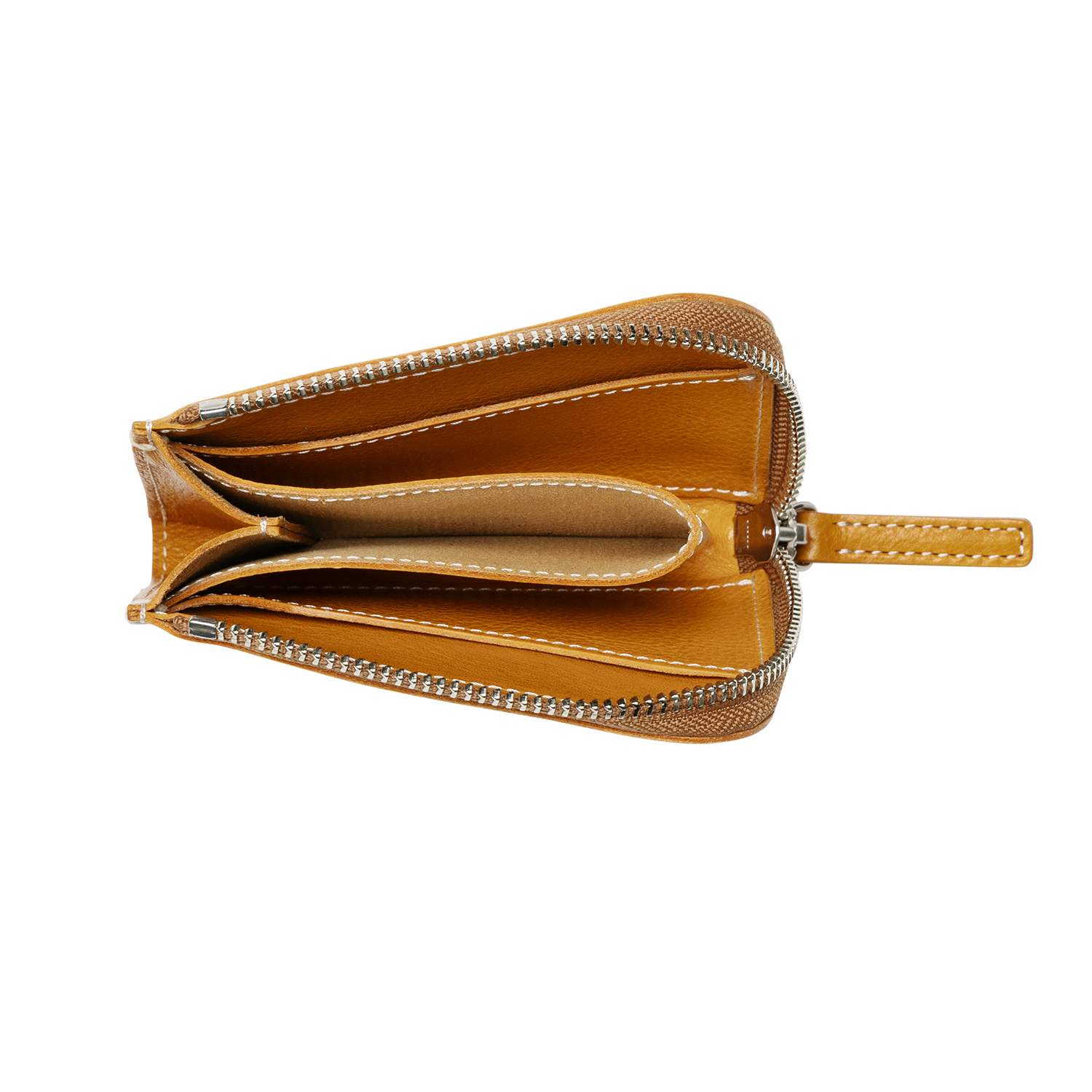 土屋鞄製造所 - 中文官網 - L型拉鍊短夾(Vachetta Milled Leather) - 麥穗駝色